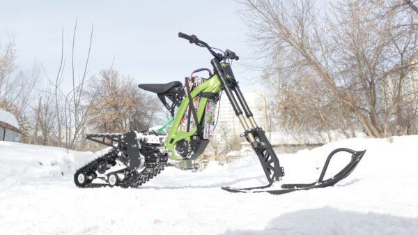 Surron snowbike_electric snowbike_sur ron snowbike kit_гусеница на суррон_surron гусеничный комплект_2
