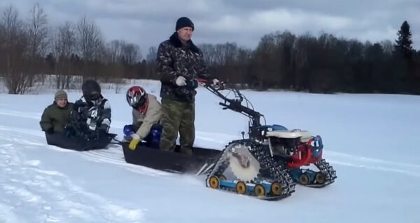 гусеничная приставка для мотоблока_снегоходная приставка_12