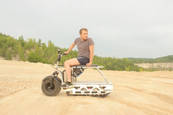 Электро вездеход_электро снегоход_сноубайк_самоделка_3