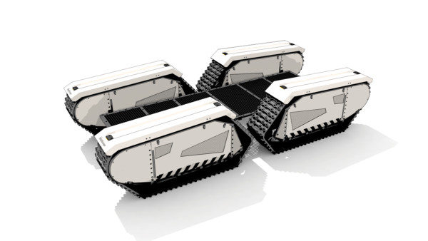 гусеничная платформа грузовая milrem_гусеничное шасси_гусеничный модуль_8