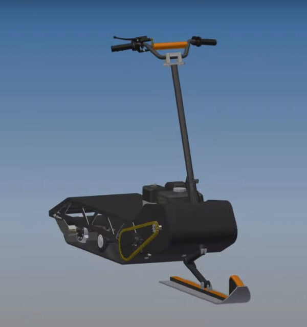 Электро сноубайк_гусеничный самокат_мотоснегокат_электро снегокат_2