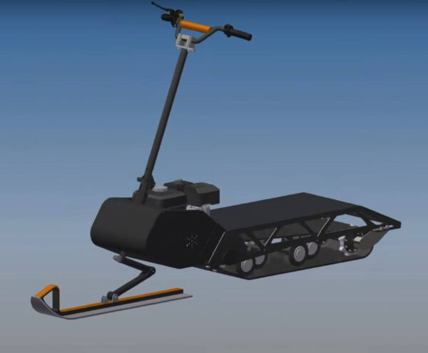 Электро сноубайк_гусеничный самокат_мотоснегокат_электро снегокат_4