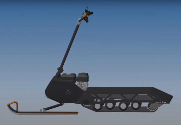 Электро сноубайк_гусеничный самокат_мотоснегокат_электро снегокат_5