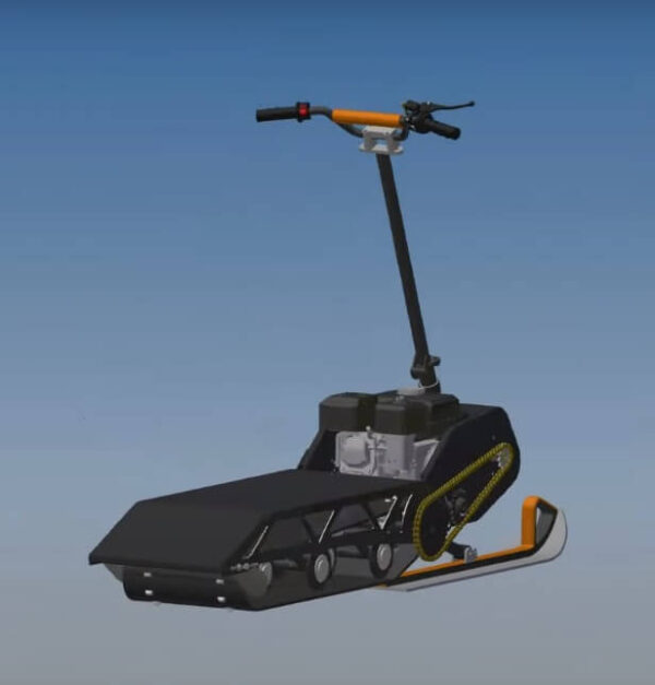 Электро сноубайк_гусеничный самокат_мотоснегокат_электро снегокат_7