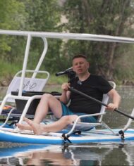 Double sup разборный катамаран Сапмарана Supmaran надувной катамаран_38