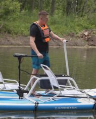Double sup разборный катамаран Сапмарана Supmaran надувной катамаран_47
