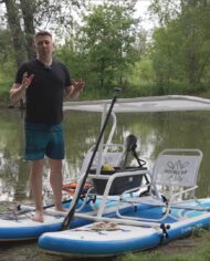 Double sup разборный катамаран Сапмарана Supmaran надувной катамаран_48